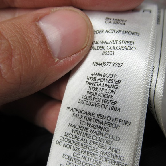 Spyder Jacket Kids 18 Black Camo Hooded Insulated Waterproof Ski Snowboard - Picture 7 of 16